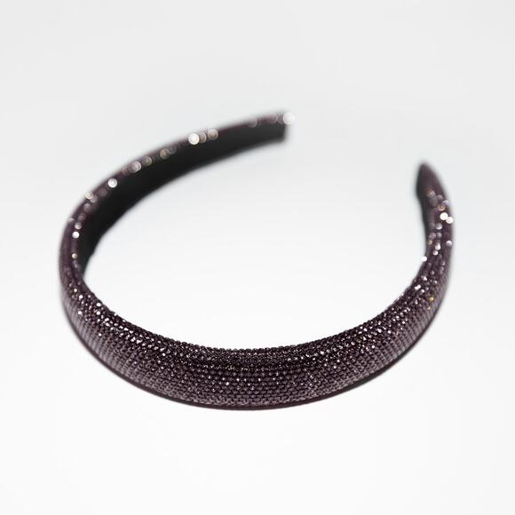 Grey Sparkly Rhinestone Headband Hair Accessory Bling - Picture 5 of 7